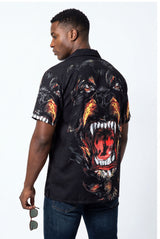 Hawaiian Aloha Shirt Men's Street Wear Dog Modern Short Sleeve