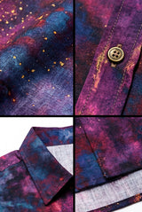 Hawaiian Aloha Shirt Men's Space Galatic Short Sleeve
