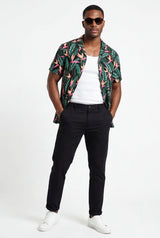 Hawaiian Aloha Shirt Amazon Leafs Tropical Classic Short Sleeve